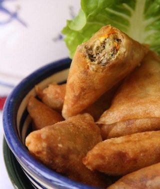 Briwa à la Viande Hachée 