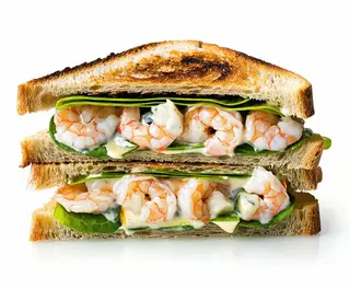 Toast di gamberi