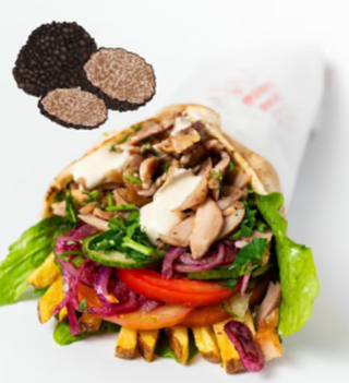 Shaworma cu trufe și falafel