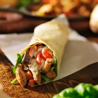 Butter chicken wrap 