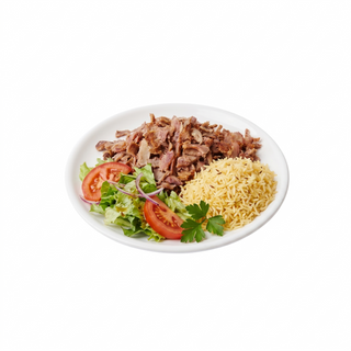 Plato De Kebab Y Arroz