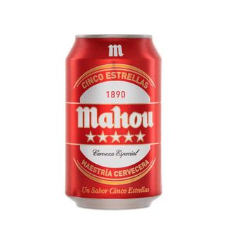 Cerveza Mahou 5 Estrellas Lata (33 Cl.)