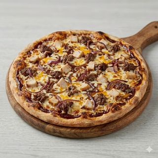 Pizza pavo barbacoa