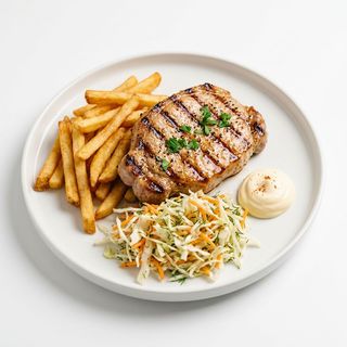 Бяла вешалица с гарнитура 350г