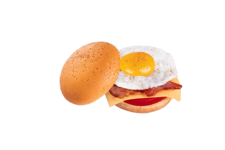 Ձվով, պանրով և բեկոնով բուրգեր 