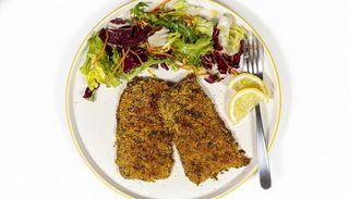 Cotoletta di carne con contorno