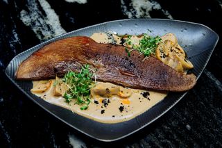 Limba de vita cu cocotte din ciuperci