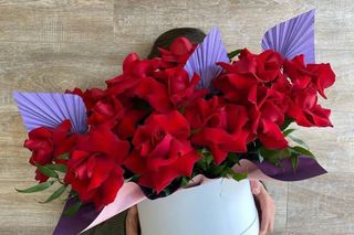 Шляпная коробка "Сладкий поцелуй"