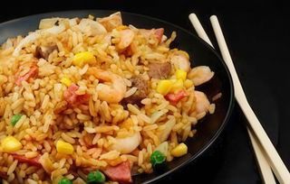 Riso baccalà e pollo