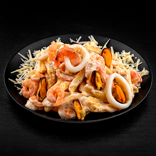 Seafood penne