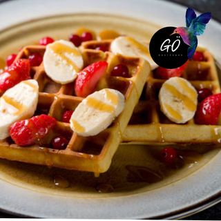 Gofre Con Nutella + Plátano + Fresa