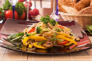 Удон с овощами