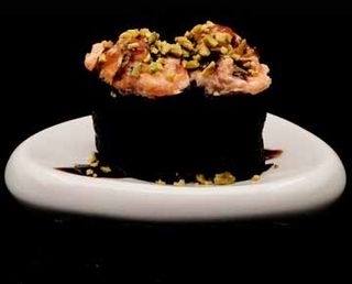 133 Gunkan sake pistacchio - 2 pezzi