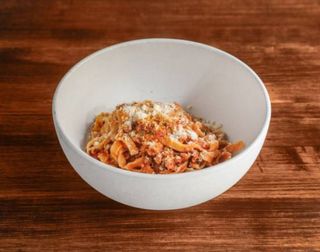 Fettuccine a la bolognese