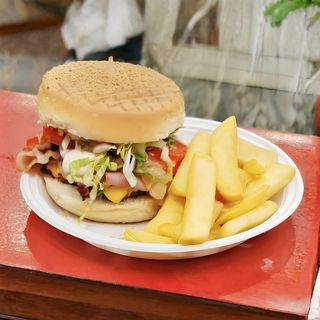 Panino con hamburger di vitello