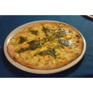 Pizza Gamberi Pesto