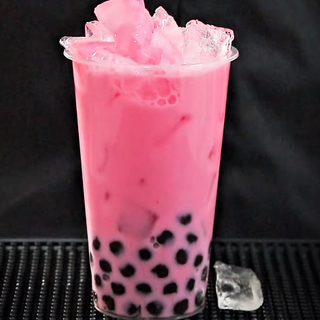 strawberry pearl milk tea 