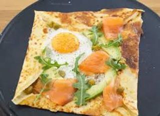 Crêpe Kahena  Saumon Oeuf