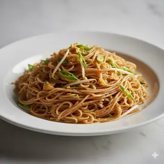 Fideos de arroz fritos