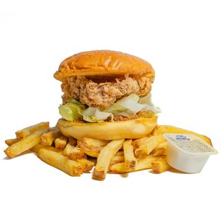 Meniu Cheesy Schnitzel Burger