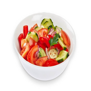 Salată de roșii cu castraveţi şi ceapă