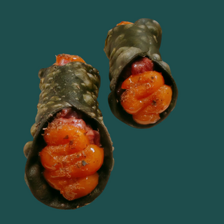 Cannolo con tartare di manzo