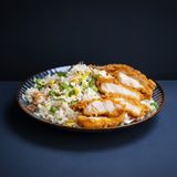 Arroz Frito Con Chuleta De Pollo