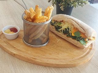 Sandwich œufs épinards