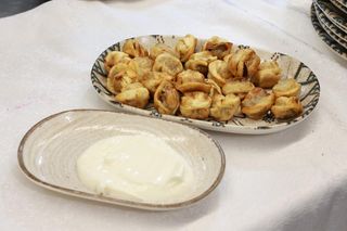 Пельмени жареные