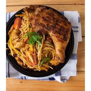 Stir Fry Spaghetti (1 portion) with Chicken Lap