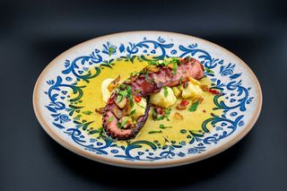 Polpo all'aglio olio e perperoncino