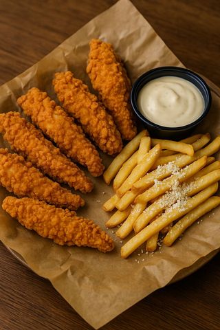 Crispy garlic parmesan