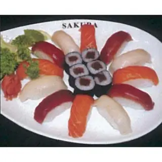 50- Tokujyou Sushi (12 piezas sushi y 6 maki