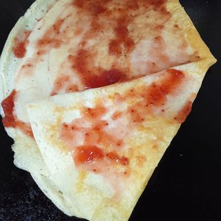 Crepe Con Mermelada De Fresa