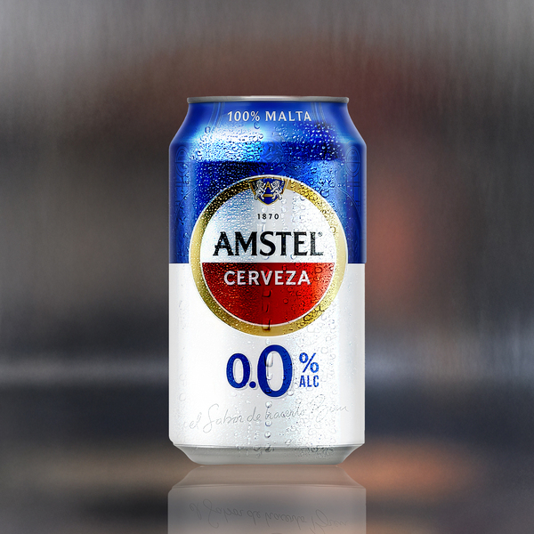 Amstel sin alcohol lata