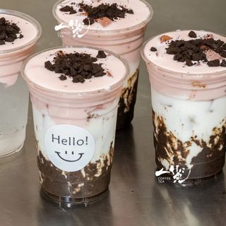 (senza tea)oreo alla fragola milk草莓奥利奥牛乳