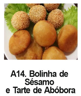 A14. Bolinha de Sésamo e Tarte de Abóbora
