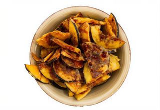 Tapa De Chips De Berenjena Con Miel De Caña