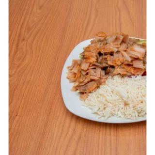 Menú plato kebab + arroz