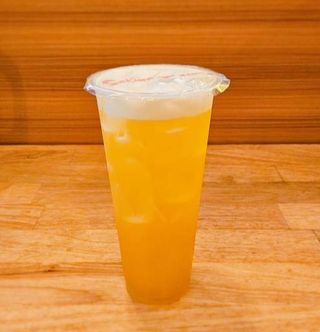 Sciroppo pesca con boba