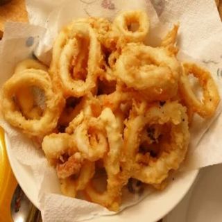 Calamares A La Romana (6uni), con Salsa Mayo-picante