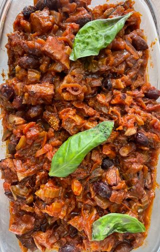 Caponata una porzione circa 150/200 g 