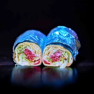 Vegan Beetroot Falafel Wrap