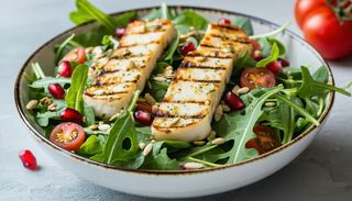 Salata cu Halloumi prajit