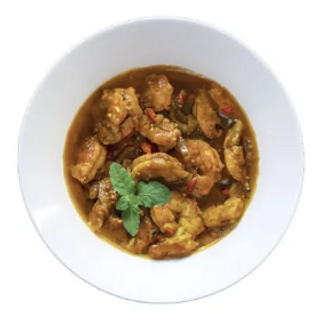 Gambas con salsa BBQ