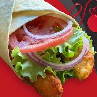 НОВО - Crispy Wrap + картофки + кола (330мл)