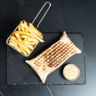 Tacos de pollo frito