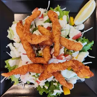 Hrskava salata s piletinom, preljev od limuna