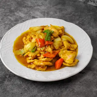 Pollo Con Salsa De Curry