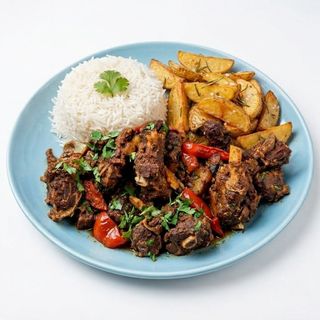Pan Fried Goat